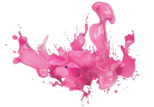 Pink liquid splash