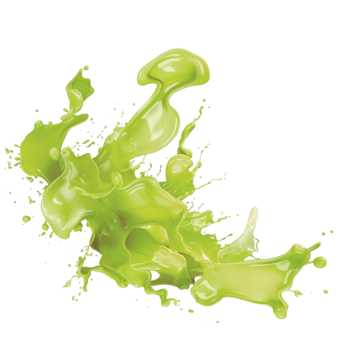Grüner Flüssigkeitssplash