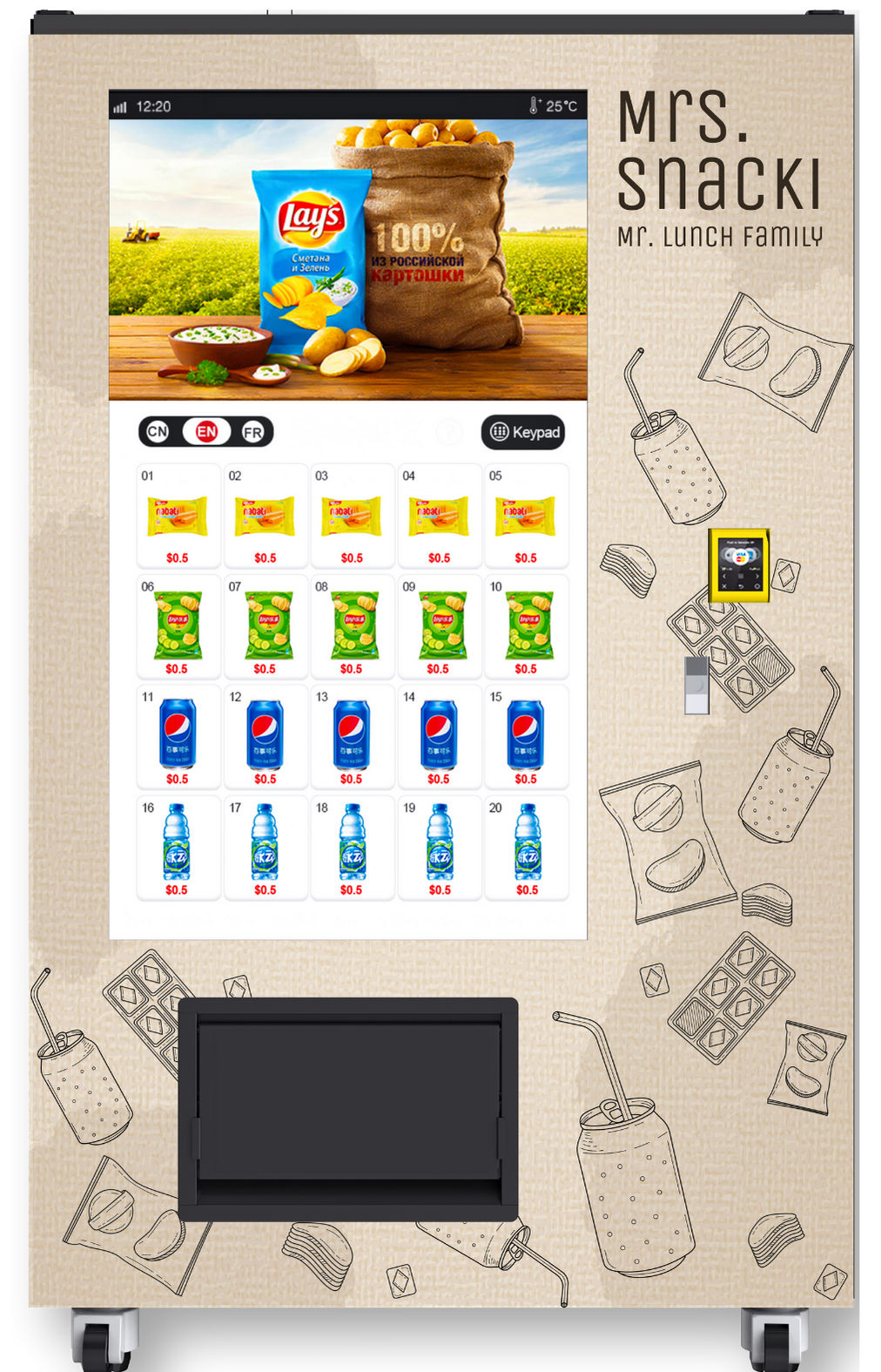 Mrs. Snacki Snackautomat