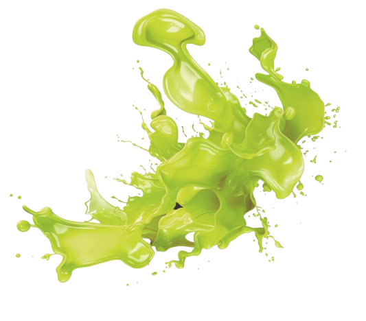 Dekorativer grüner Splash