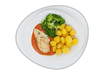 Hähnchenbrust mit Tomatensauce