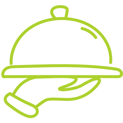 Symbol einer Servierglocke