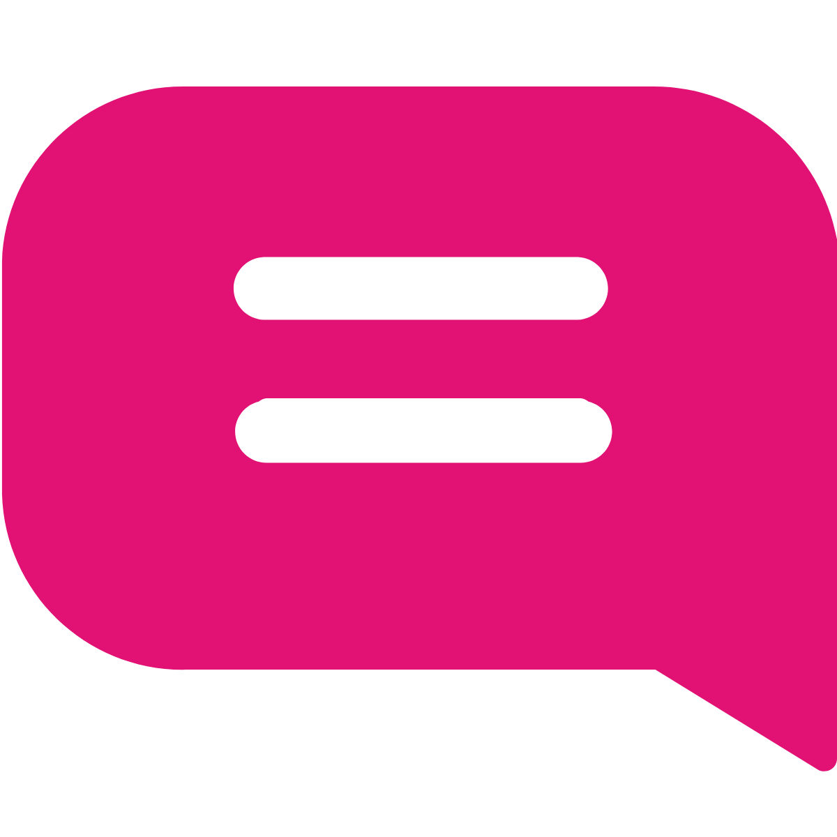 Pink Comment Icon